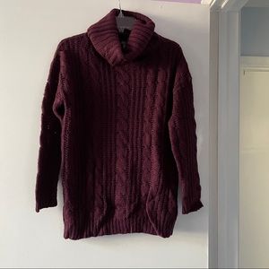 Purple sweater tunic